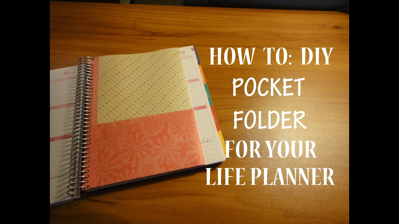 HOW TO: DIY Pocket Folder Insert for your EC Life Planner