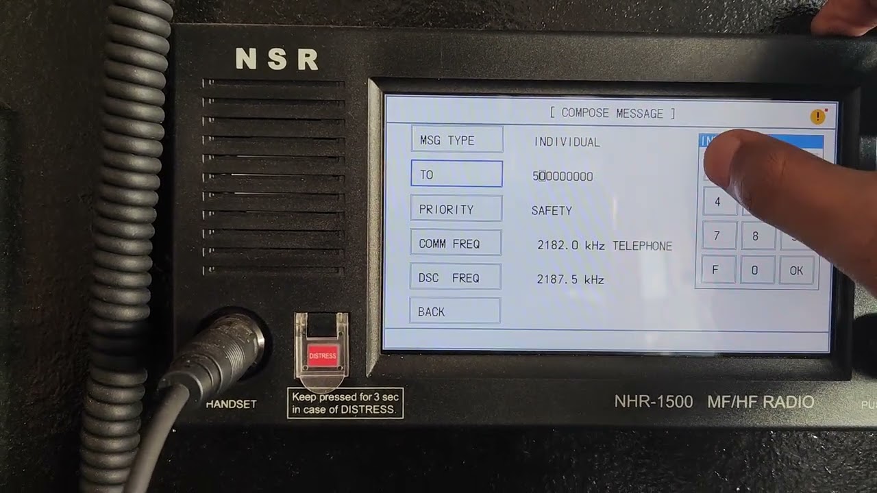 NSR MFHF DSC individual and GMDSS test for survey