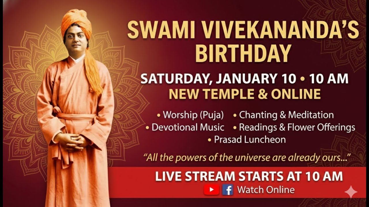 Swami Vivekananda Birthday Celebration | Vedanta Society of Northern California