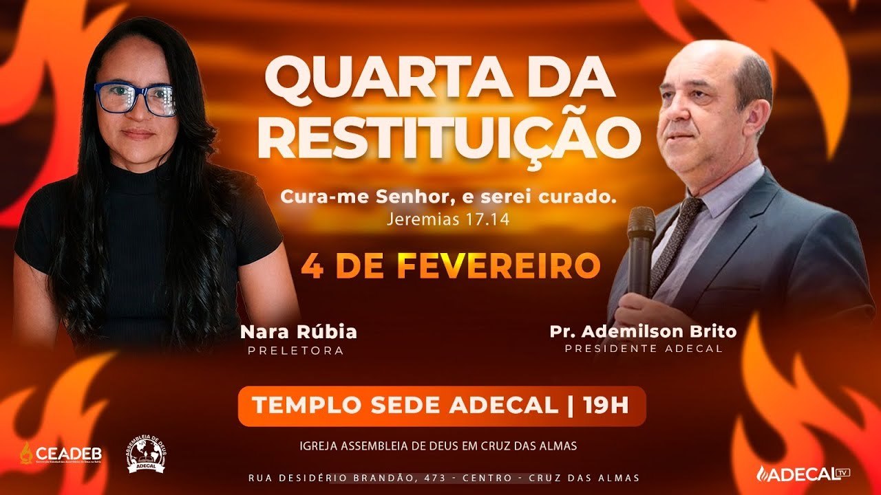 QUARTA DA RESTITUIÇÃO - 5ª SEMANA