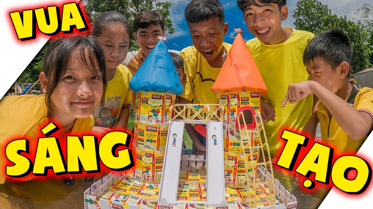 Thái Chuối | Xây Tòa Tháp Đôi Từ Vỏ Hộp Sữa