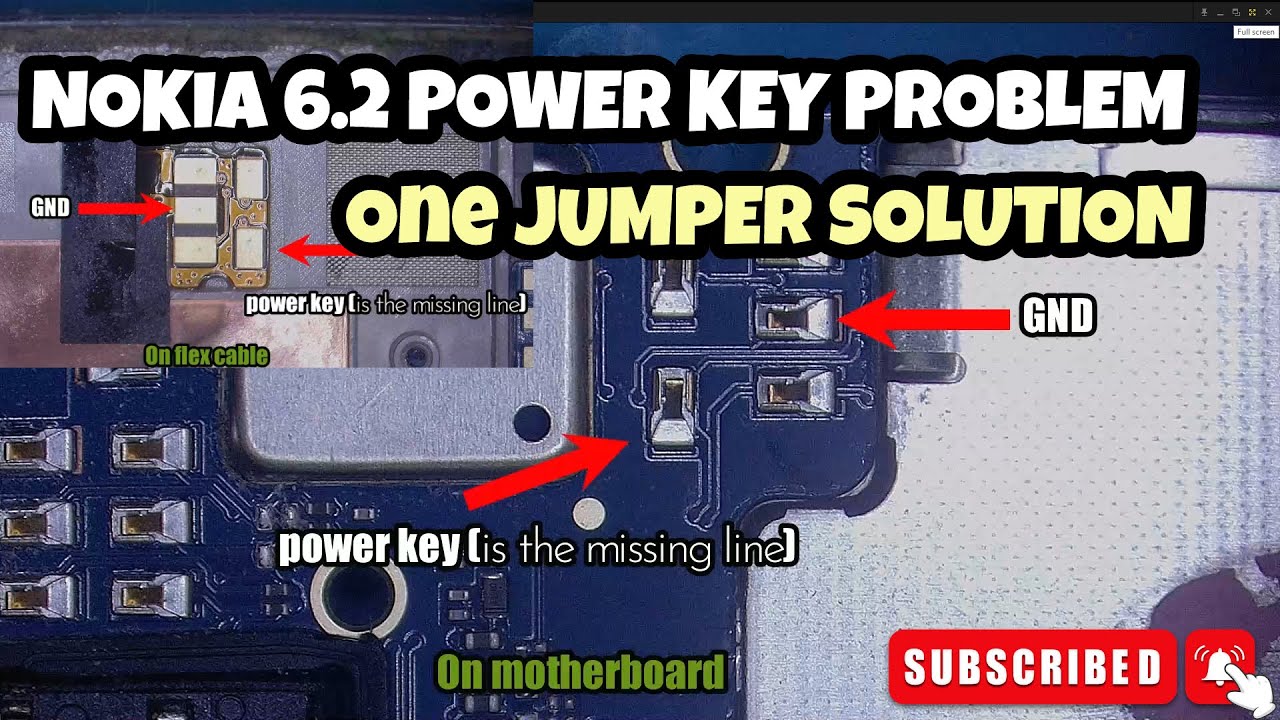 How to Repair a Nokia 6.2 Power Key Under the Screen✅