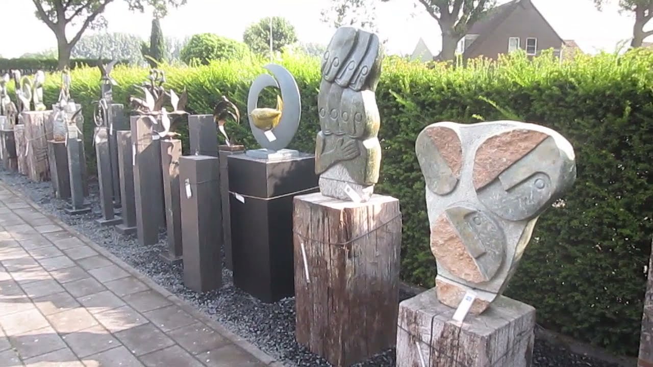 Beeldentuin Beeldenmarkt Someren. Moderne en Abstracte Tuinbeelden uit Natuursteen en Brons.