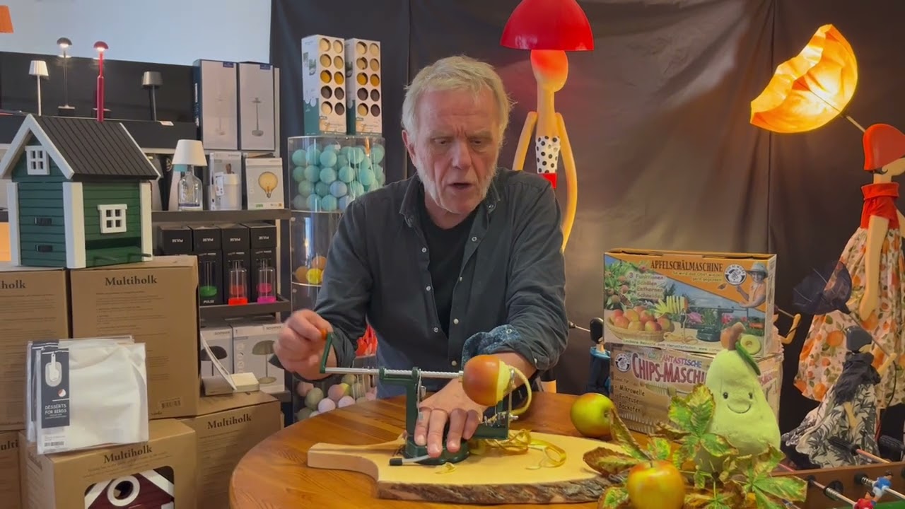 Die supercoole Apfelschälmaschine