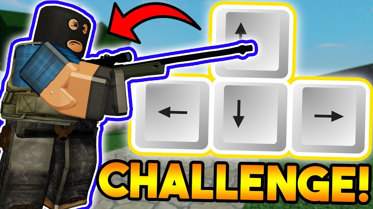 ARROW KEYS ONLY CHALLENGE ON ARSENAL! (ROBLOX)