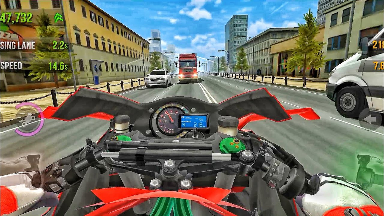 Traffic Rider - Racing #126 ( 218 SPEED VS TRUCK FRANT😱💯🔥 ) GAMEPLAY! 