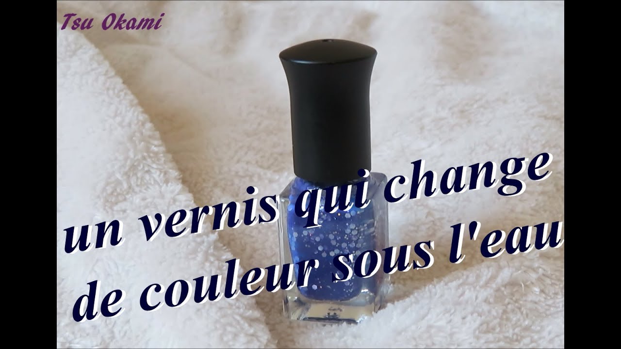 Un vernis qui change de couleur en fonction de la température de l'eau
