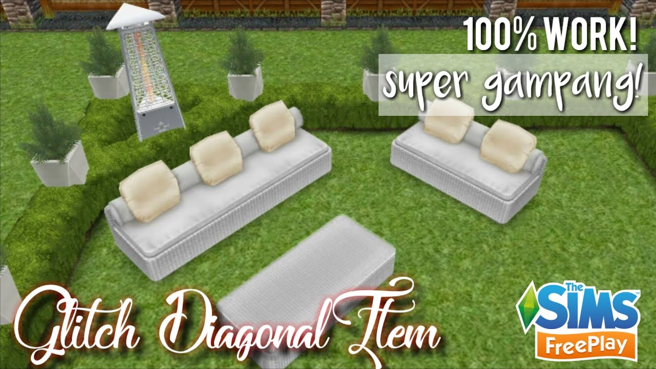 GLITCH DIAGONAL ITEM ✨ | THE SIMS FREEPLAY INDONESIA