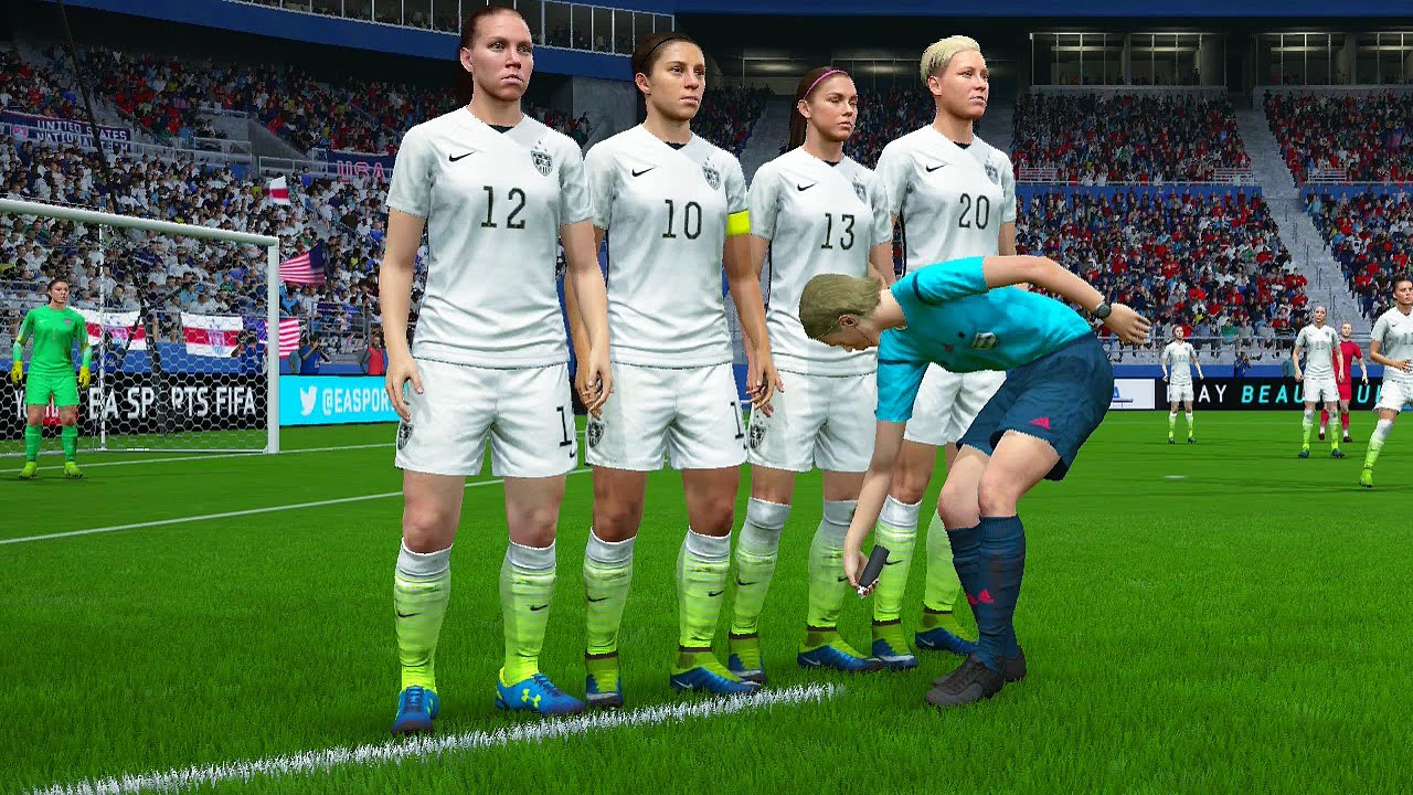 FIFA 16 Gameplay com as Mulheres - EUA vs ALEMANHA (Women's National Teams)