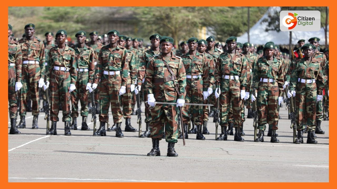 President Ruto presides over the Kenya Forest Service recruits pass-out parade in Gilgil