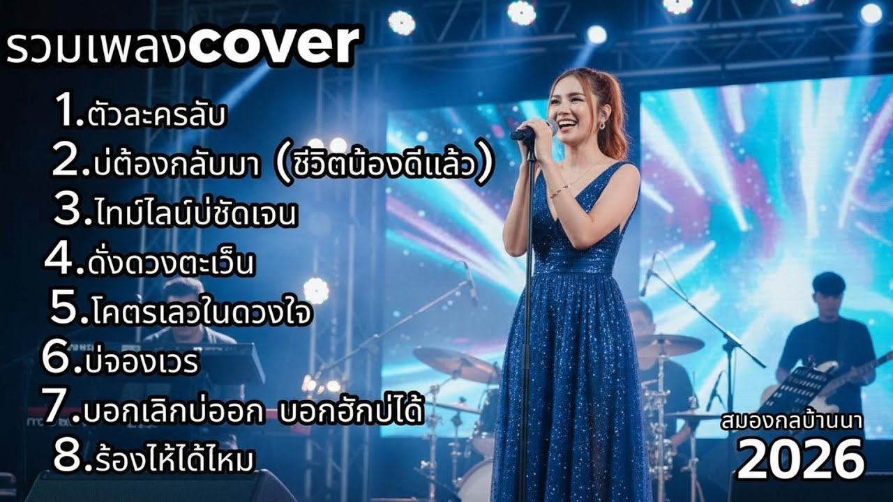 รวมเพลง Cover ฟังยาวต่อเนื่อง นักร้องสาวเสียงหวาน | สมองกลบ้านนา