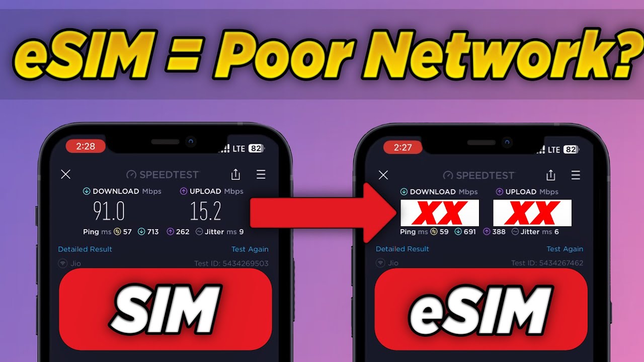 eSIM VS Physical SIM- Is eSIM better than physical SIM? [Live Speed Test🔴]
