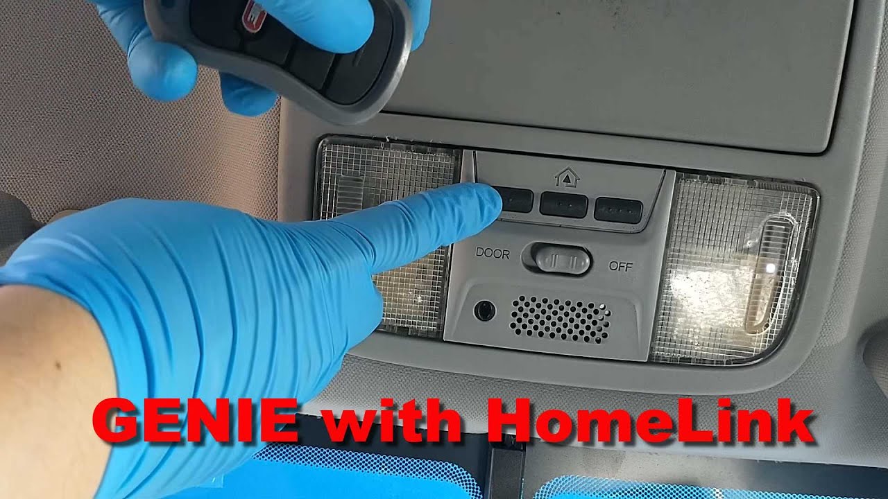How to reset and program Honda, Acura Home Link to GENIE garage door opener the easy way MY WAY