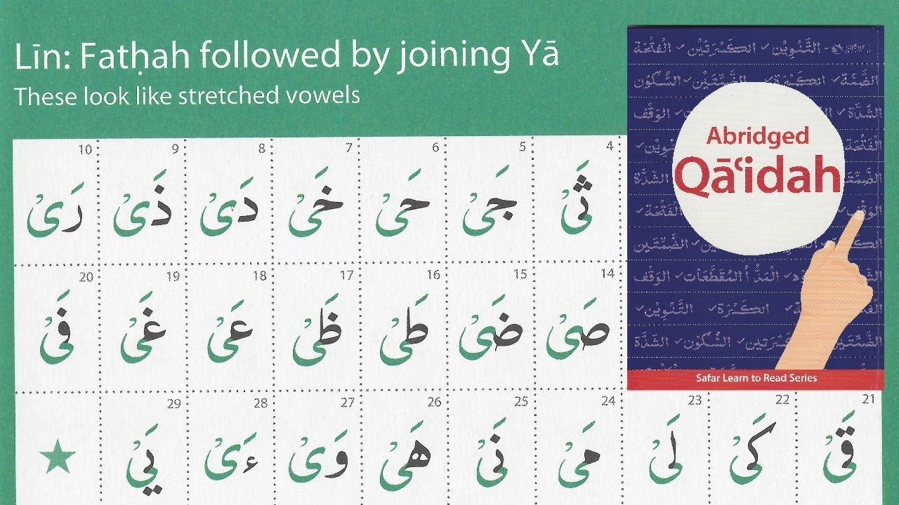 Leen fathah Yaa safar qaidah page 32 Tajweed Tips & Tricks