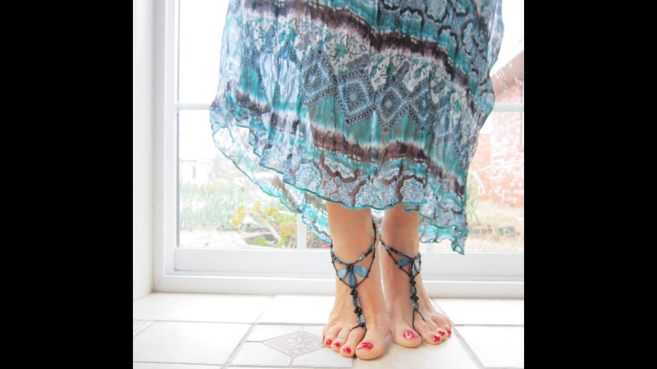 BareFoot Sandals Ocean. Бижутерия для ног. Сандали . Океан .