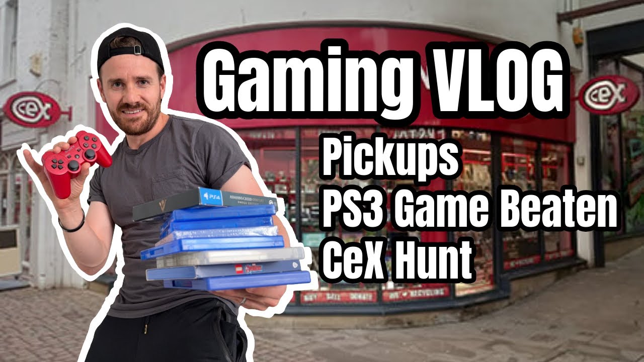 CEX Retro Game Hunt x4 & Beating My First PS3 Game VLOG