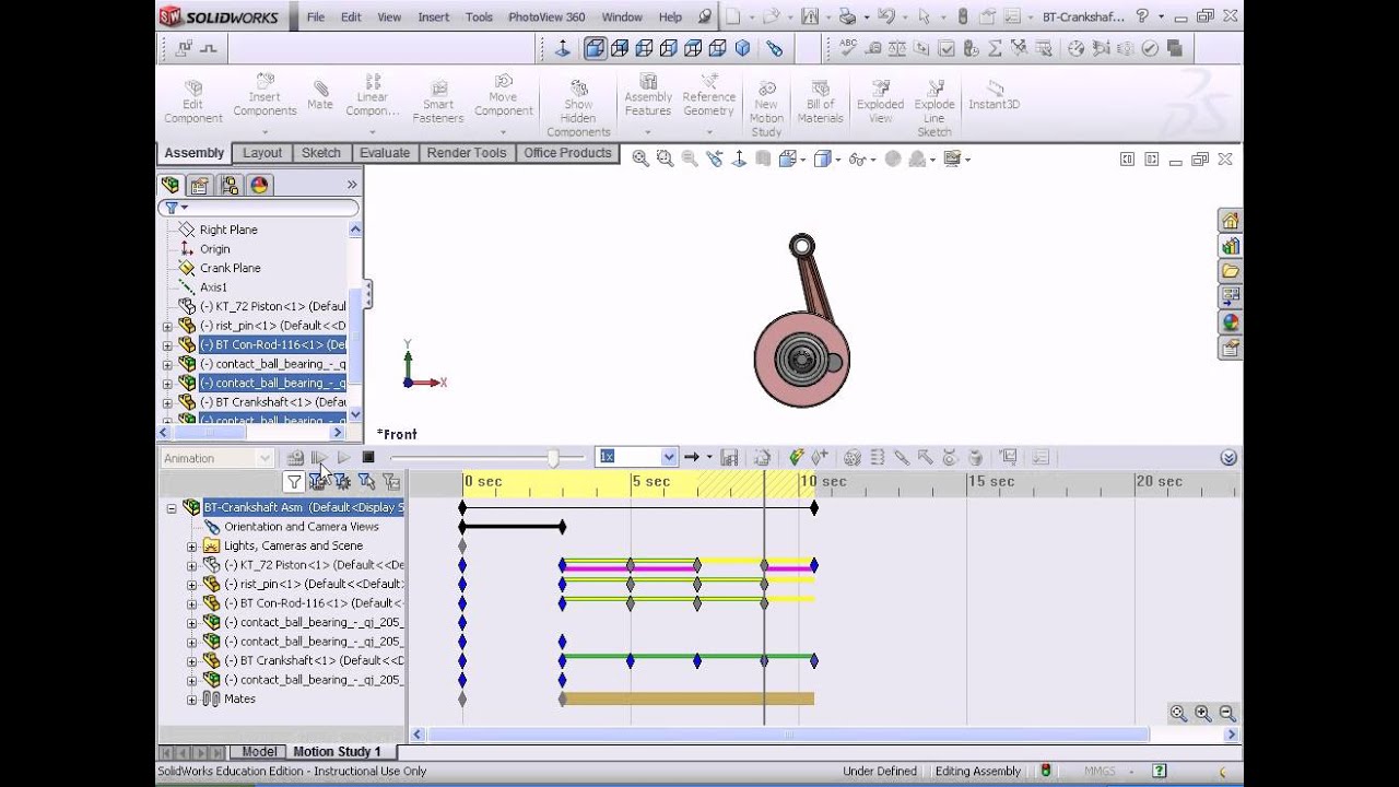 SolidWorks 2012 - Motion Animation