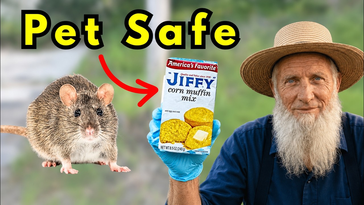 KILL ALL Rats And Mice Around Your Home The Amish Way. Safe For Pets