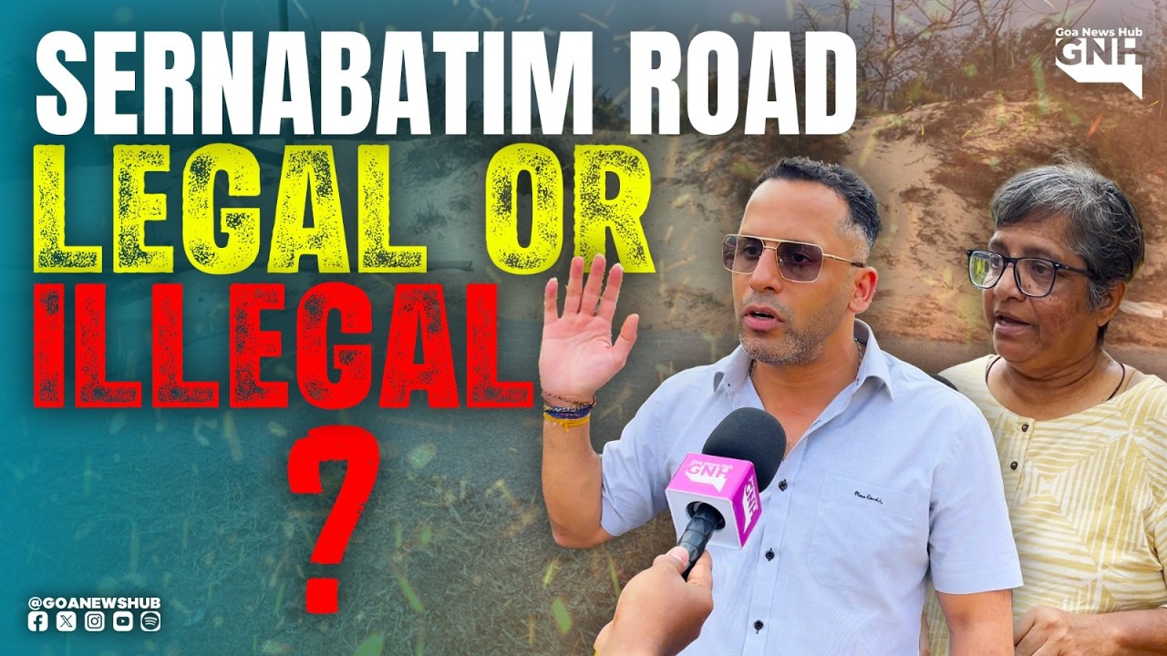 ILLEGAL ROAD ON SAND DUNES VIOLATING CRZ RULES AT SERNABATIM