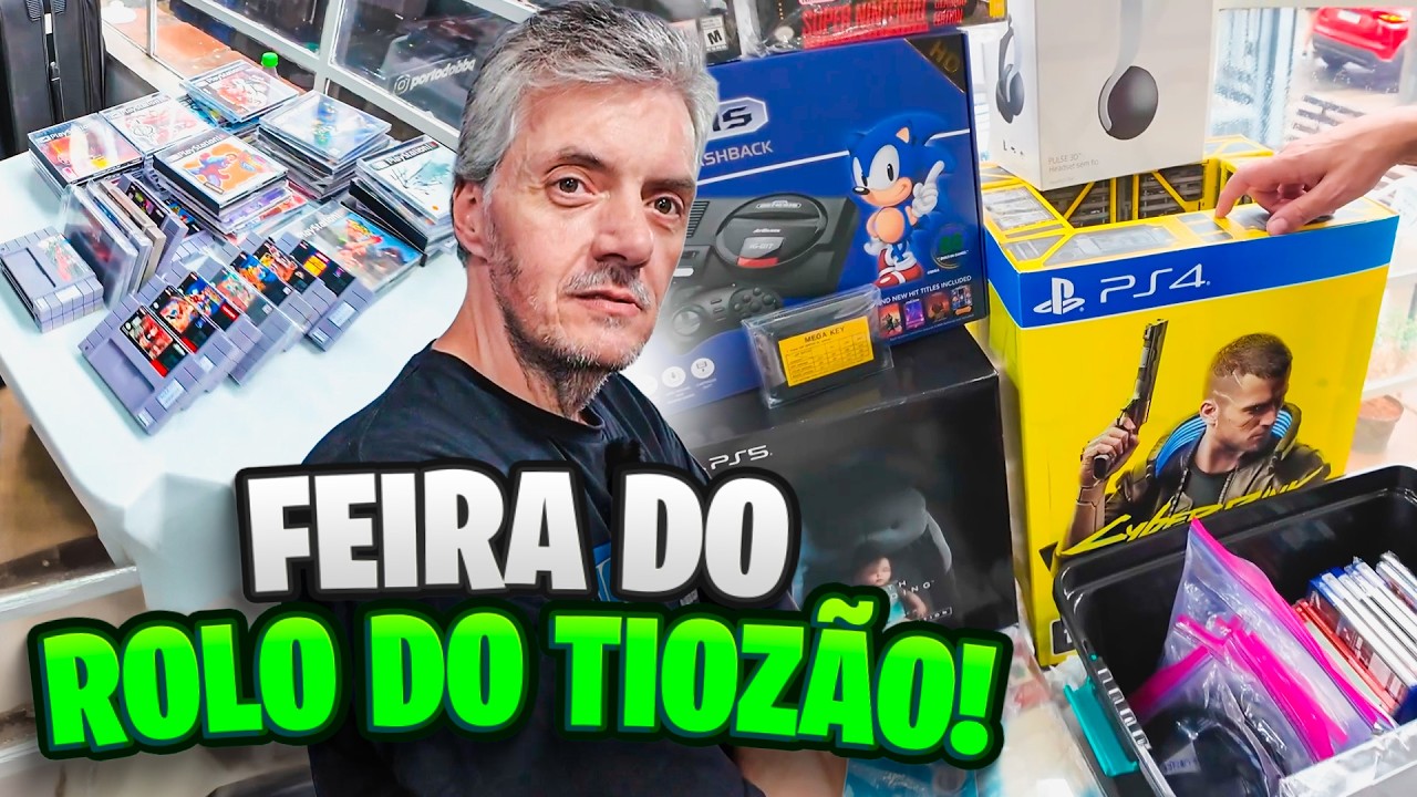 TIOZÃO FEZ UMA FEIRA DO ROLO NA CASA DO VIDEOGAME!