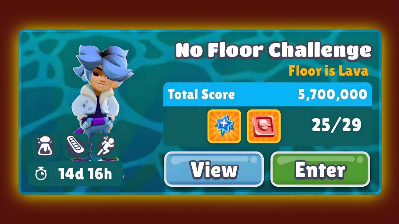 Subway Surfers Osaka 2025 - Floor Is Lava Challenge! | Unlock Saru Kyaputen Outfit (No Floor Mode)