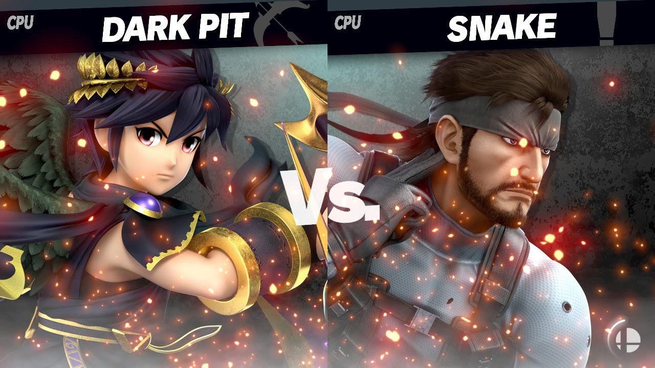 Snake vs Dark Pit! Super Smash Bros Ultimate! CPU Legends Tournament! Phase 2