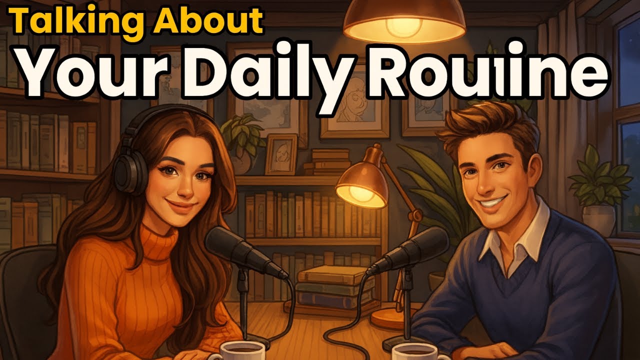 How to Talk About Your Daily Routine in English  English Conversation Practice