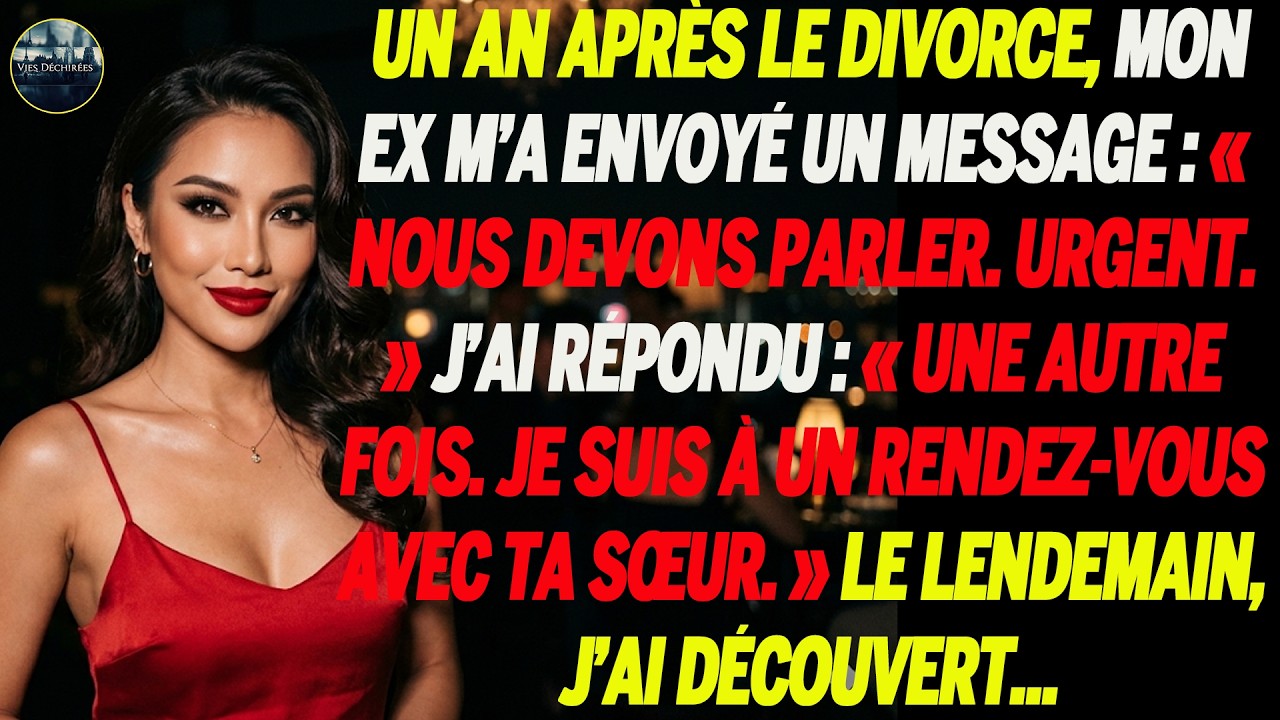 Un an après le divorce, mon ex me dit : « Urgent. Parlons. » Je refuse.