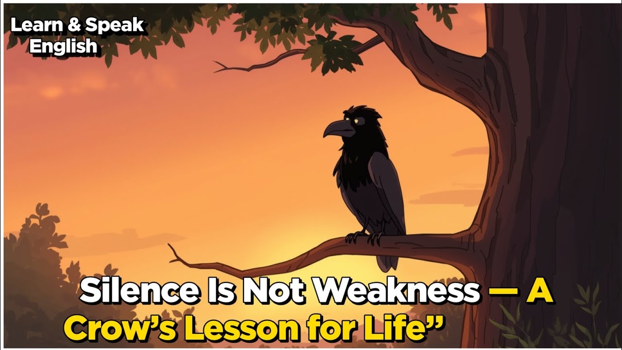 Silence Is Not Weakness - A Crow's Lesson For Life | Motivational Story | Tales With English