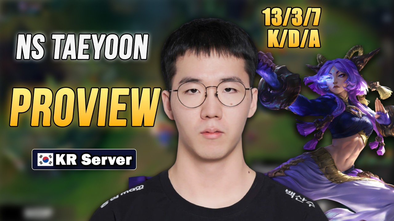 NS Taeyoon Yunara (13/3/7) VS Aphelios  | LCK Challenger Adc Proview | Patch 26.04