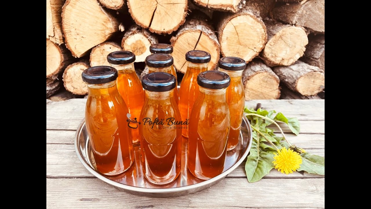 Sirop de papadie reteta simpla, naturala de miere de papadie I Gina Bradea