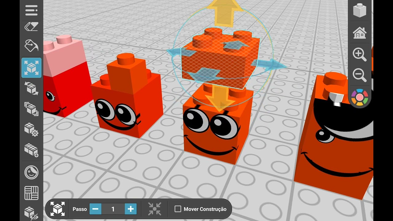 Numberblocks dividido em 128