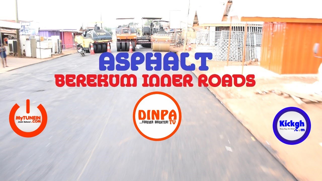 Berekum Inner Roads Being Asphalted - Dinpa TV