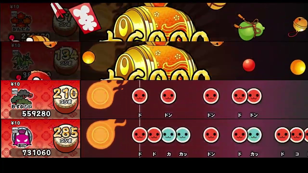 【太鼓の達人 NS2】マツケンサンバⅡ【全難易度同時再生】