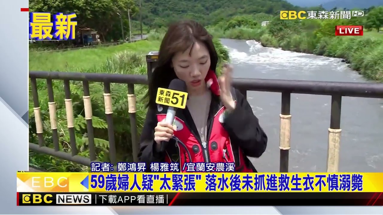 最新》宜蘭安農溪泛舟橡皮艇翻覆 59歲婦溺水不治@newsebc