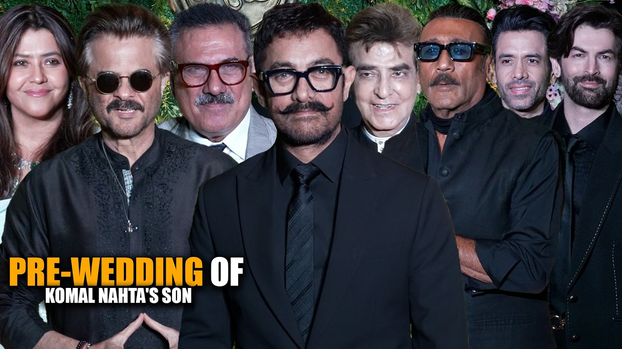 Aamir Khan, Anil K, Boman Irani, Jitendra, Jackie Shroff Arrives At Pre-Wedding Of Komal Nahta's Son
