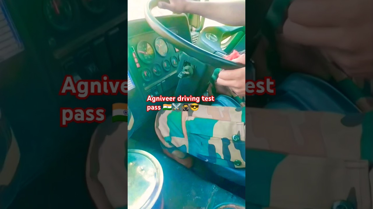 agniveer driving test pass⚔️🥷🇮🇳 #army #armyofficer #motivation #indianarmy #police #defenceofficers