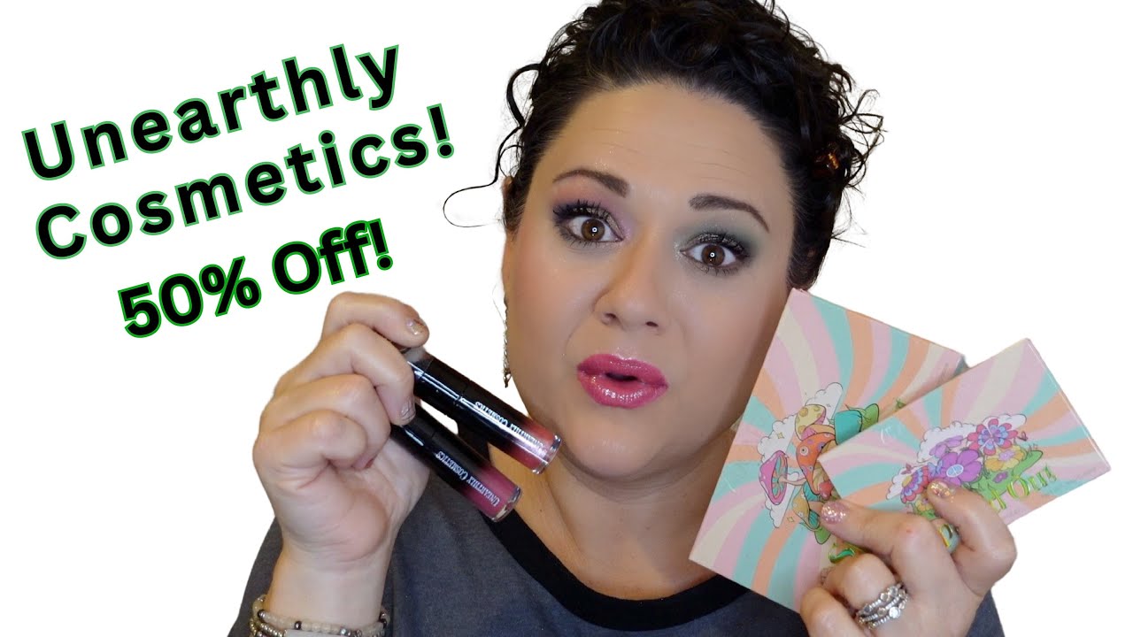 FINALLY Using Unearthly Cosmetics For The FIRST Time! Unbox & Test Out Every Product!
