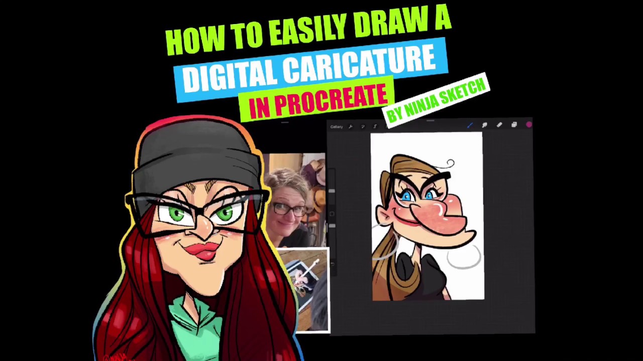 Пошаговое руководство по рисованию цифровых карикатур с помощью Procreate на iPad