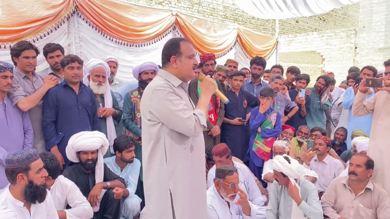 Former Chief Minister Punjab Sardar Usman Buzdar&rsquo;s Speech in Balochi Language at Dera Ghazi Khan
