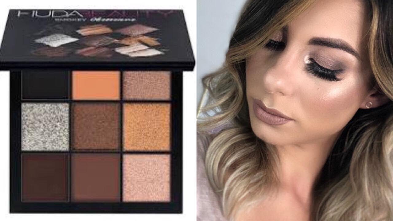 EASY GLAM SMOKEY EYE TUTORIAL | HUDA BEAUTY SMOKEY OBSESSIONS PALETTE