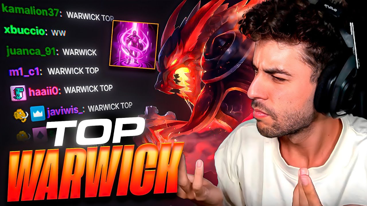 he sido OBLIGADO a jugar WARWICK TOP.