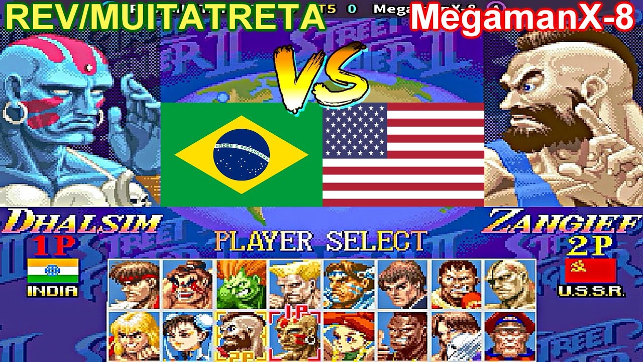Super Street Fighter II X: Grand Master Challenge - REV/MUITATRETA vs MegamanX-8 FT5