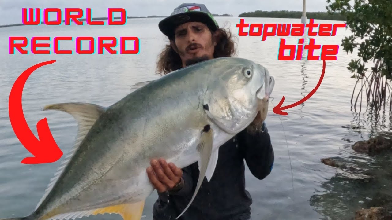 Legendary WORLD RECORD fish caught off Top water Lure in Florida Keys