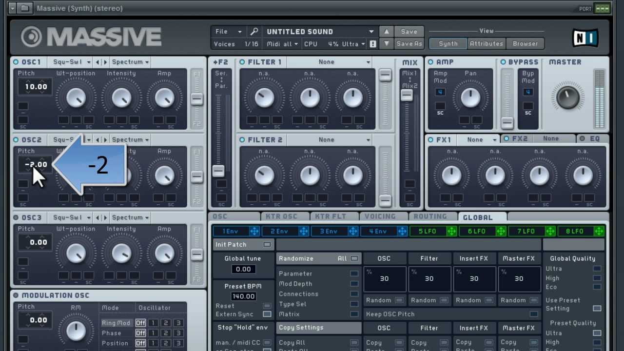 How to make a Skrillex-like Synth Lead (Massive Tutorial)