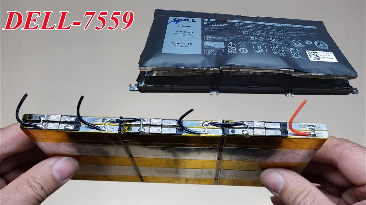 HD Đóng mới Cell pin & Reset mở khóa pin laptop DELL-7559 Type-357F9| Nhận phục hồi pin: 0969.988500