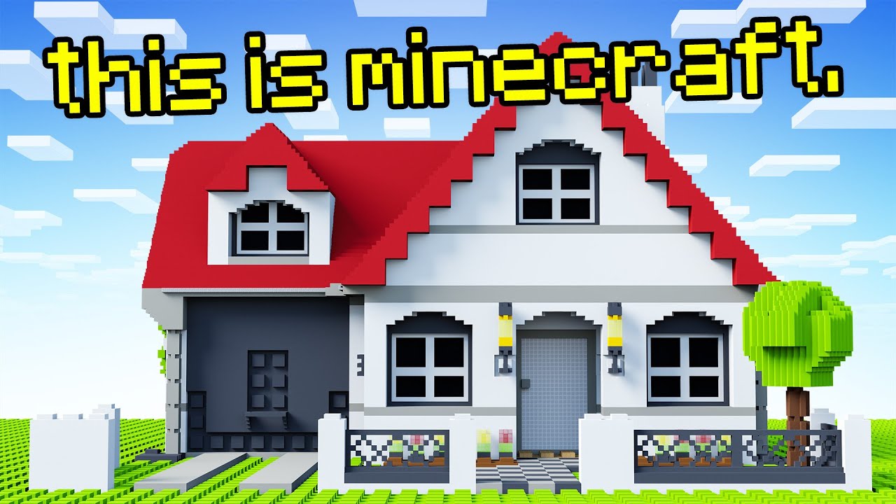 I Built a Minecraft House using LEGO instructions