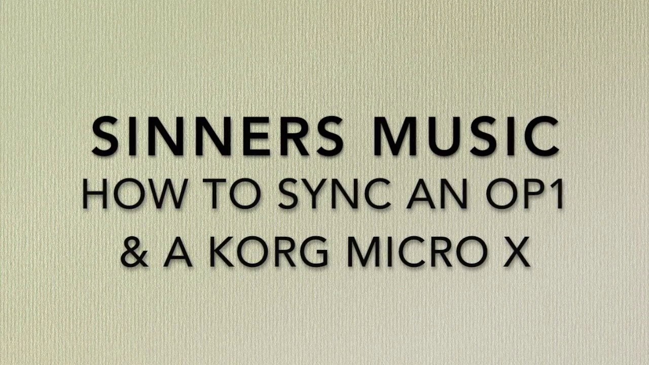How to sync an OP1 & Korg Micro X but not a Micro Monsta