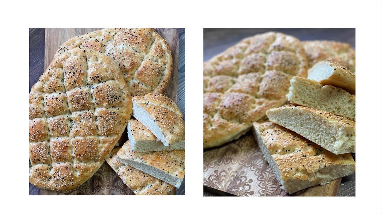 Türkisches Fladenbrot für Ramadan/ Ramazan Pidesi/ einfach selber backen