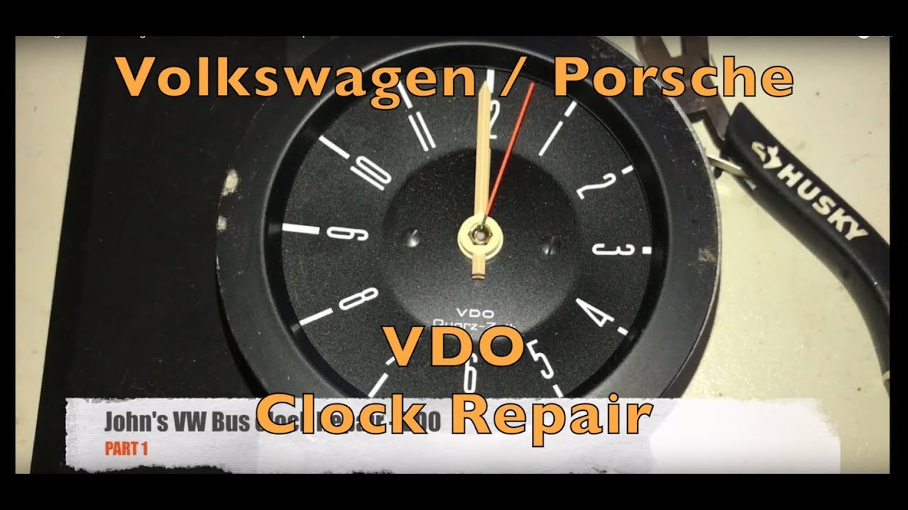 Volkswagen Porsche VDO Analog Clock Troubleshoot and Repair Part 1 of 2